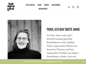 tante-anne-laden.net homepage screenshot