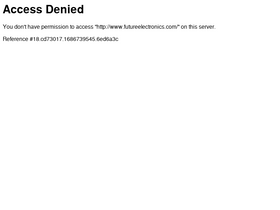 'futureelectronics.com' screenshot