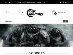 'darkminiatures.com' screenshot
