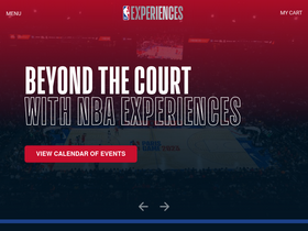 'nbaexperiences.com' screenshot