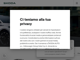 'skoda-auto.it' screenshot