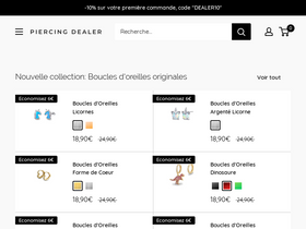 'piercing-dealer.com' screenshot