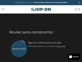 JUP-ON website screenshot