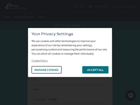 'eurostar.com' screenshot
