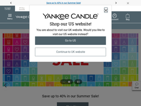 'yankeecandle.co.uk' screenshot