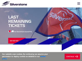 'silverstone.co.uk' screenshot