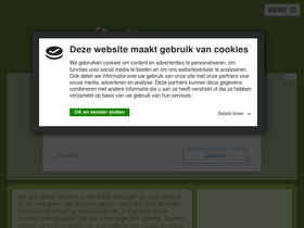'spidersolitairespelen.nl' screenshot