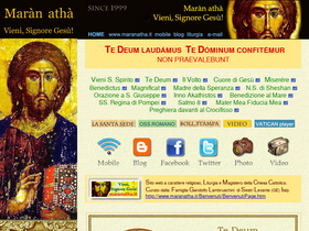 'maranatha.it' screenshot