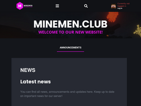 'minemen.club' screenshot