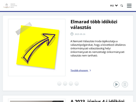 'valasztas.hu' screenshot