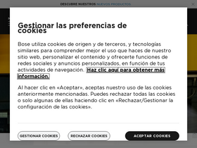 'bose.es' screenshot
