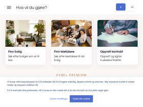 'hybel.no' screenshot