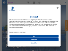 'schalke04.de' screenshot