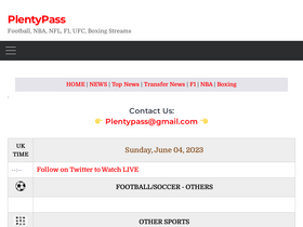 'plentypass.com' screenshot