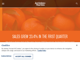 'jeronimomartins.com' screenshot