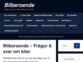 'bilberoende.se' screenshot