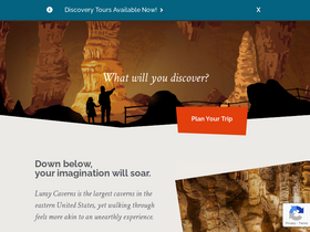 'luraycaverns.com' screenshot