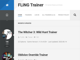 'flingtrainer.com' screenshot