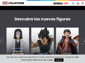'bandaicollectors.com.mx' screenshot