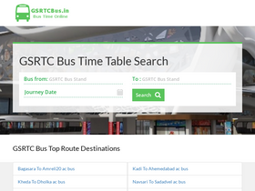 'gsrtcbus.in' screenshot