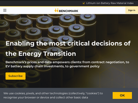 'benchmarkminerals.com' screenshot