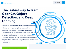 'pyimagesearch.com' screenshot