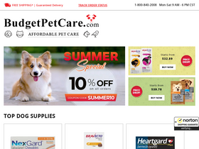 'budgetpetcare.com' screenshot