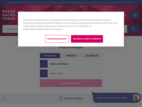 'suojakalvotukku.fi' screenshot