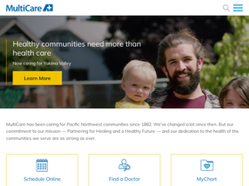 'multicare.org' screenshot