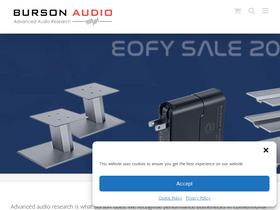 'bursonaudio.com' screenshot