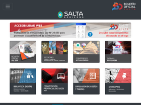 'boletinoficialsalta.gob.ar' screenshot