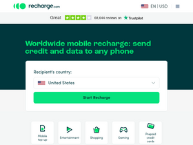 'recharge.com' screenshot