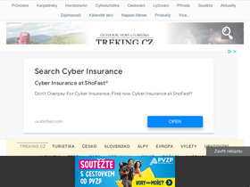 'treking.cz' screenshot