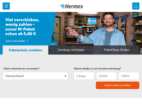 'myhermes.de' screenshot