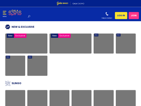 'galaspins.com' screenshot