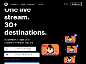 'restream.io' screenshot