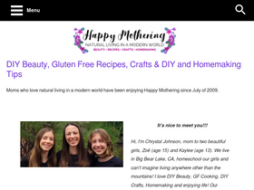 'happy-mothering.com' screenshot
