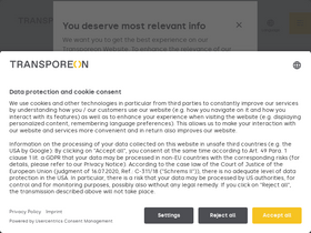 'transporeon.com' screenshot