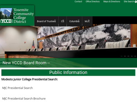 'yosemite.edu' screenshot