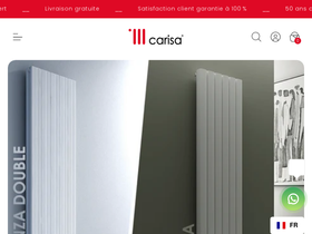 Carisa France homepage screenshot