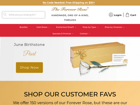 The Forever Rose website screenshot
