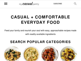 'mycasualpantry.com' screenshot