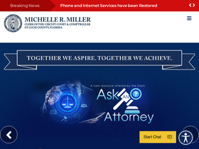 'stlucieclerk.gov' screenshot