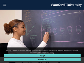 'samford.edu' screenshot