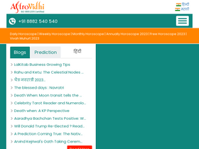 'astrovidhi.com' screenshot