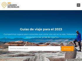 '101lugaresincreibles.com' screenshot