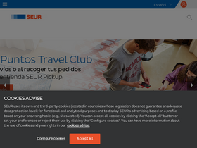 'seur.com' screenshot