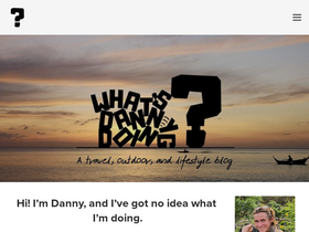 'whatsdannydoing.com' screenshot