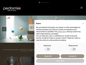 'perdormire.com' screenshot