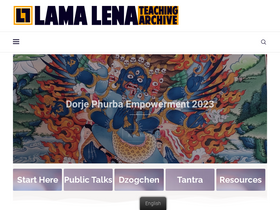 'lamalenateachings.com' screenshot